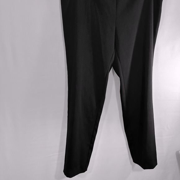 Neiman Marcus Black Career Business Workwear Dress Pants Trousers Side Zipper 10 - Picture 7 of 8